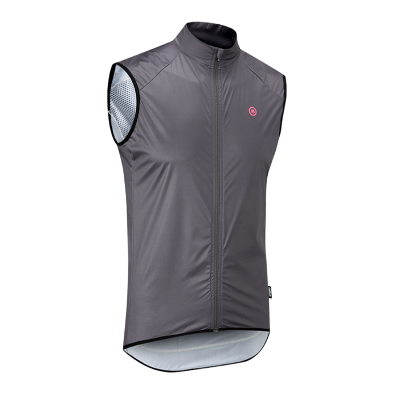 Chapeau Club Roundel Road Cycling Gilet Flint Grey-1