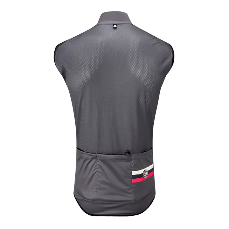 Chapeau Club Roundel Road Cycling Gilet Flint Grey-2