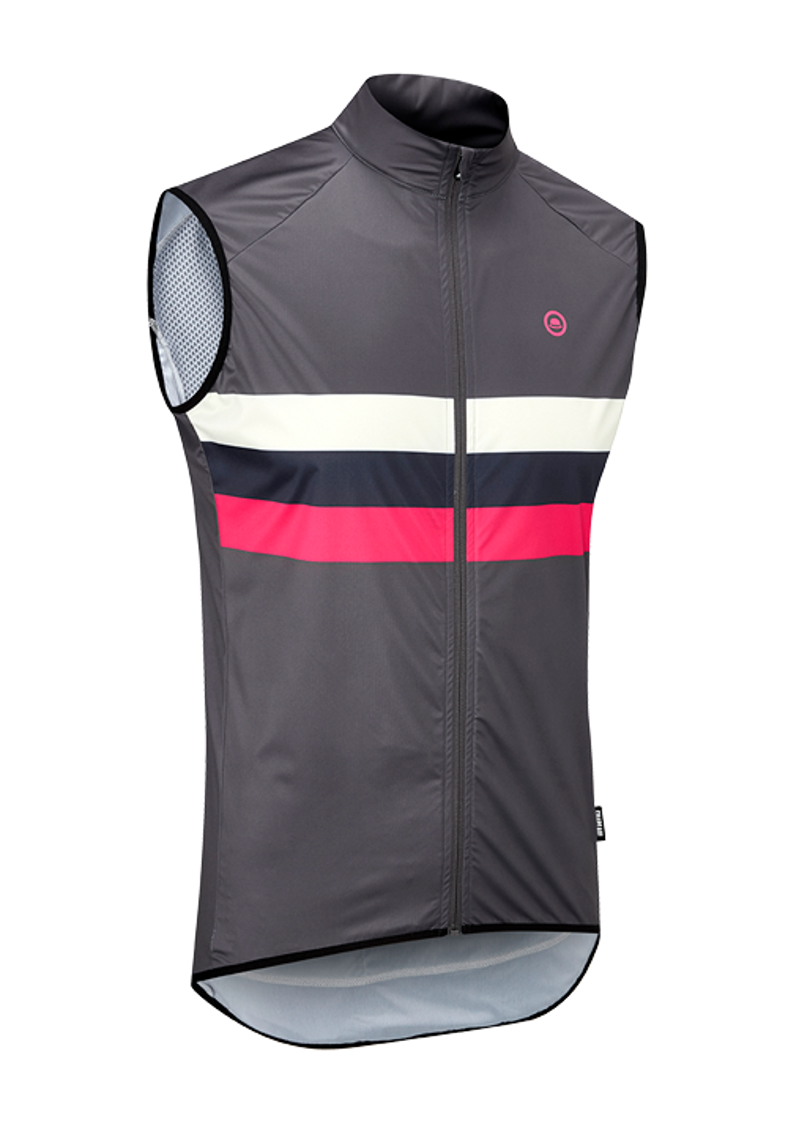 Chapeau Club Stripe Gilet Flint Grey-1