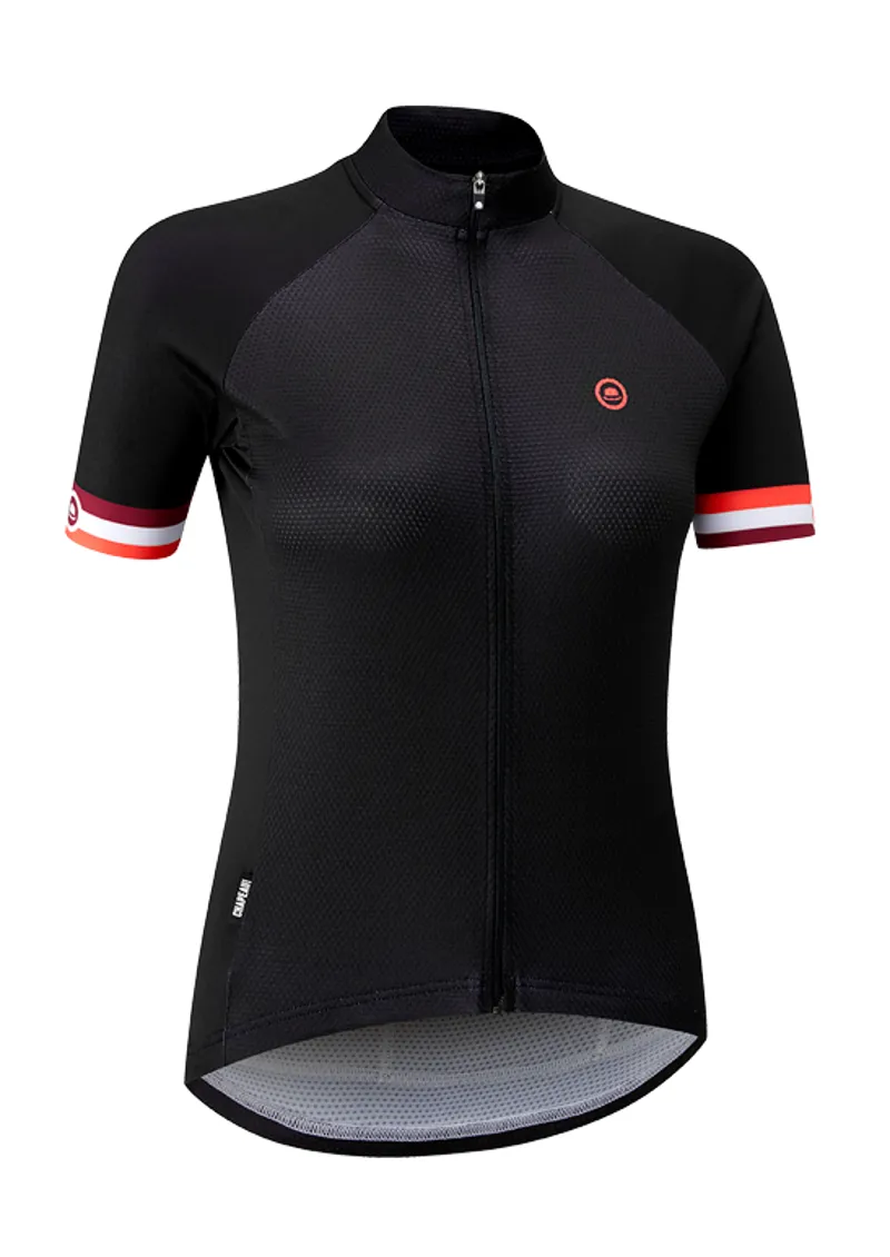Chapeau Club Logo Womens SS Road Jersey Black-1