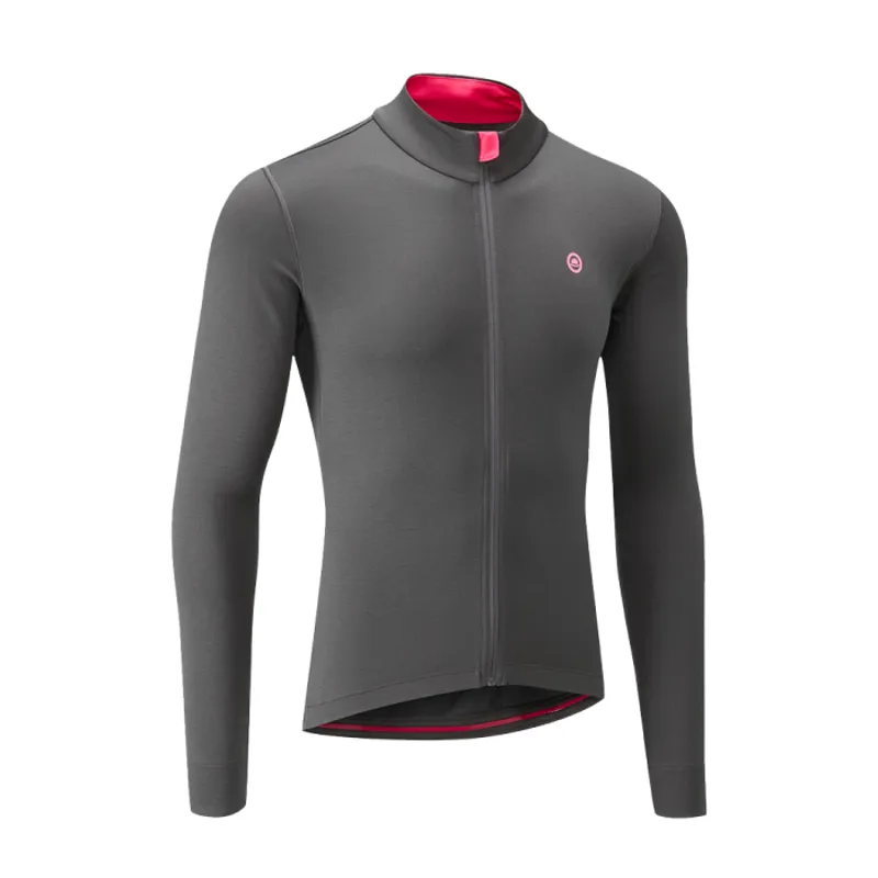 Chapeau Etape Merino Long Sleeve Jersey Carbon Grey-1