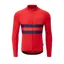 Chapeau Club Tempo Hoop Stripe II LS Road Jersey Devon Red
