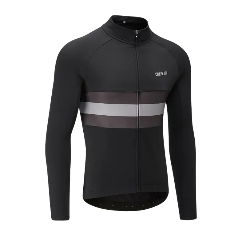 Chapeau Club Tempo Hoop Stripe II LS Road Jersey Black-1