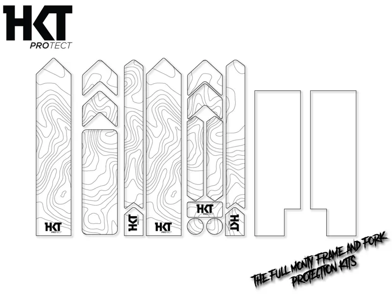 HKT Protect Full Monty Frame and Fork Protection Kit Contour Yellow-1