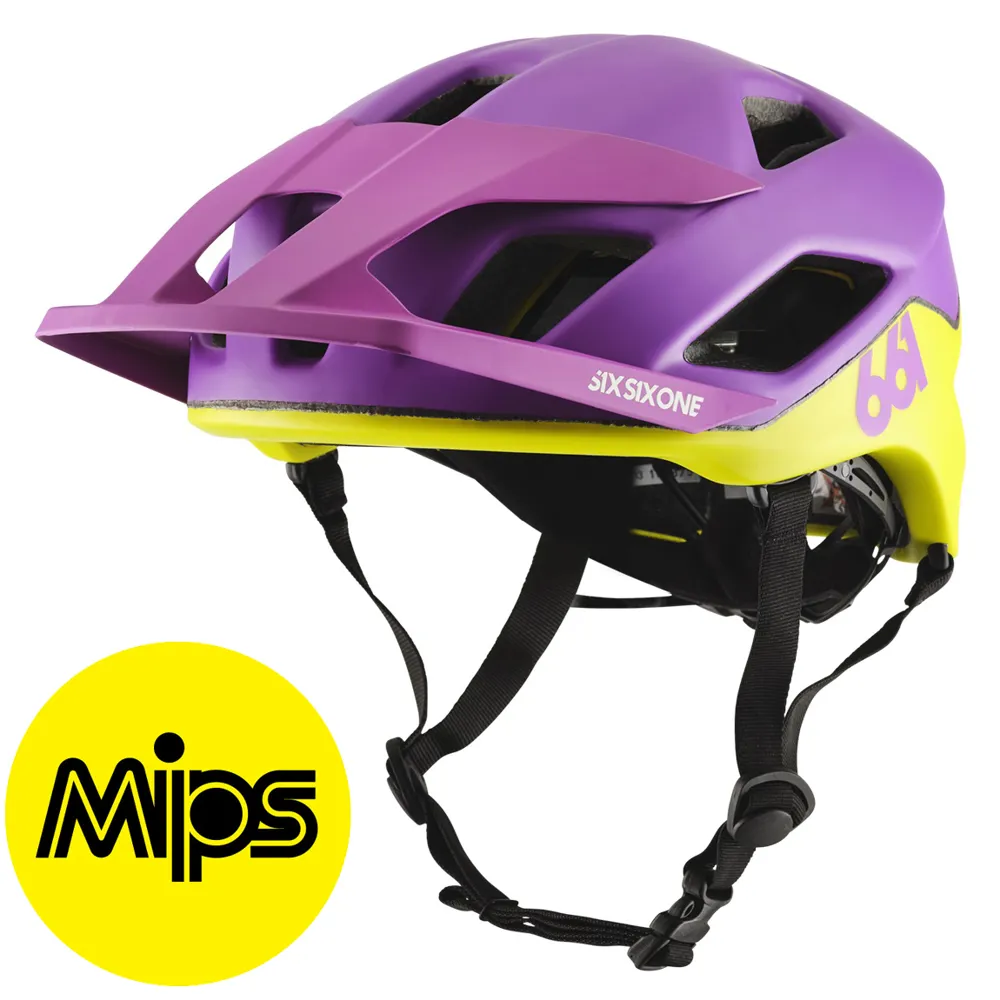 Image of 661 Crest Mips MTB Helmet Purple/Yellow