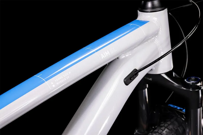 Cube Aim Sl Hardtail Mountain Bike 2022 Prismagrey/Blue/Red-2