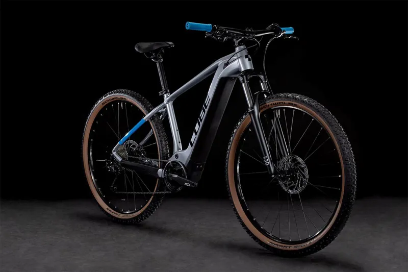 Cube Reaction Hybrid Performance 500 Electric Bike 2022 Silver/Blue-1