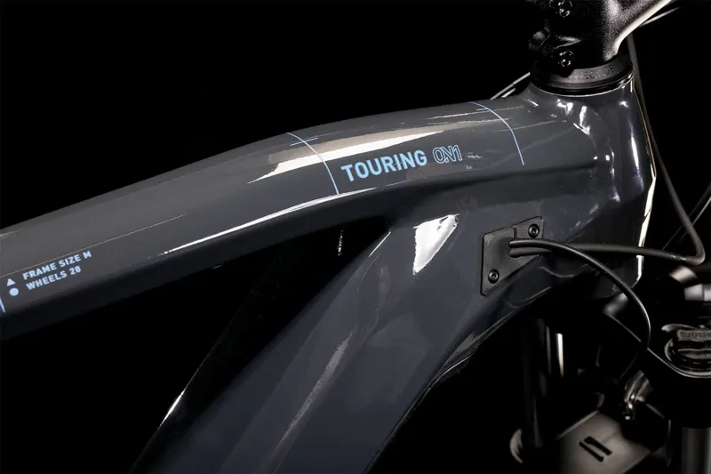 Cube Touring Hybrid One 500 TRP Electric Bike 2022 Grey/Blue-1