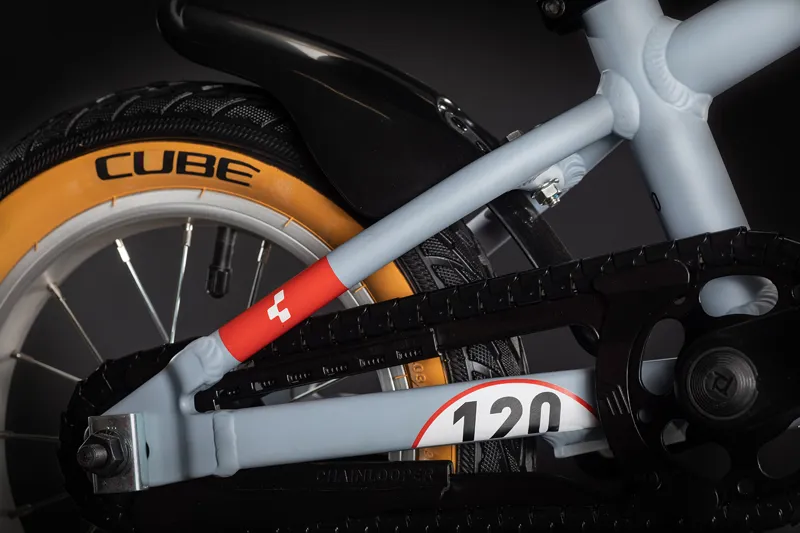 Cube Cubie 120 WalkBoy Kids Bike 2021 12Inch Grey/Red-2