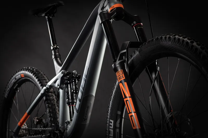 Cube Stereo 170 Team XT 12 spd 29 Mountain Bike 2021 Flash Grey/Orange-1