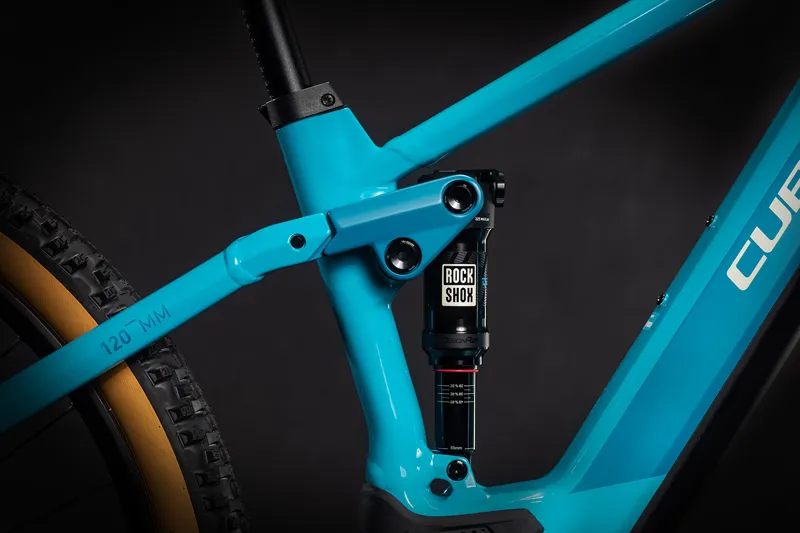 Cube Stereo Hybrid 120 Pro 625 Electric Mountain Bike 2021 Petrol/Blue-1