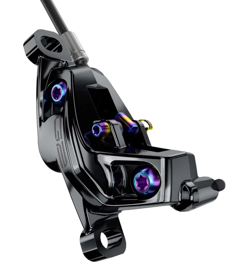 Sram G2 Ultimate Rear Disc Brake with Carbon Lever/Rainbow Hardware Reach Swinglink includes MMX Clamp Rotor/Bracket Sold Separately A2 2000mm Black-2