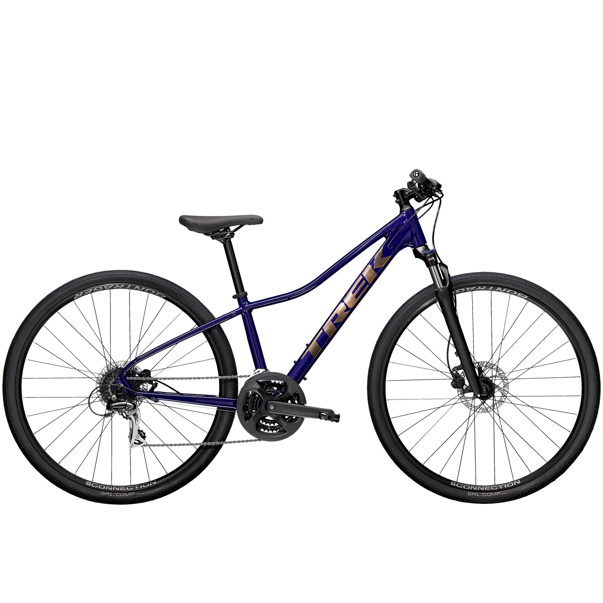 Trek Dual Sport 2 Womens Hybrid Bike 2021 Purple Trek Dual Sport 2 Womens Hybrid Bike 2021 Purple