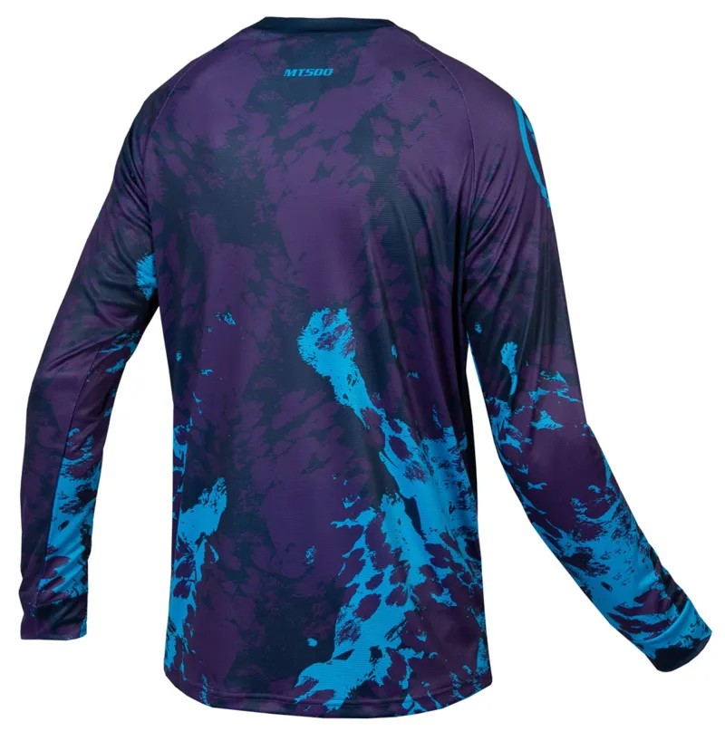 Endura MT500 Animo LS MTB Jersey Electric Blue -1