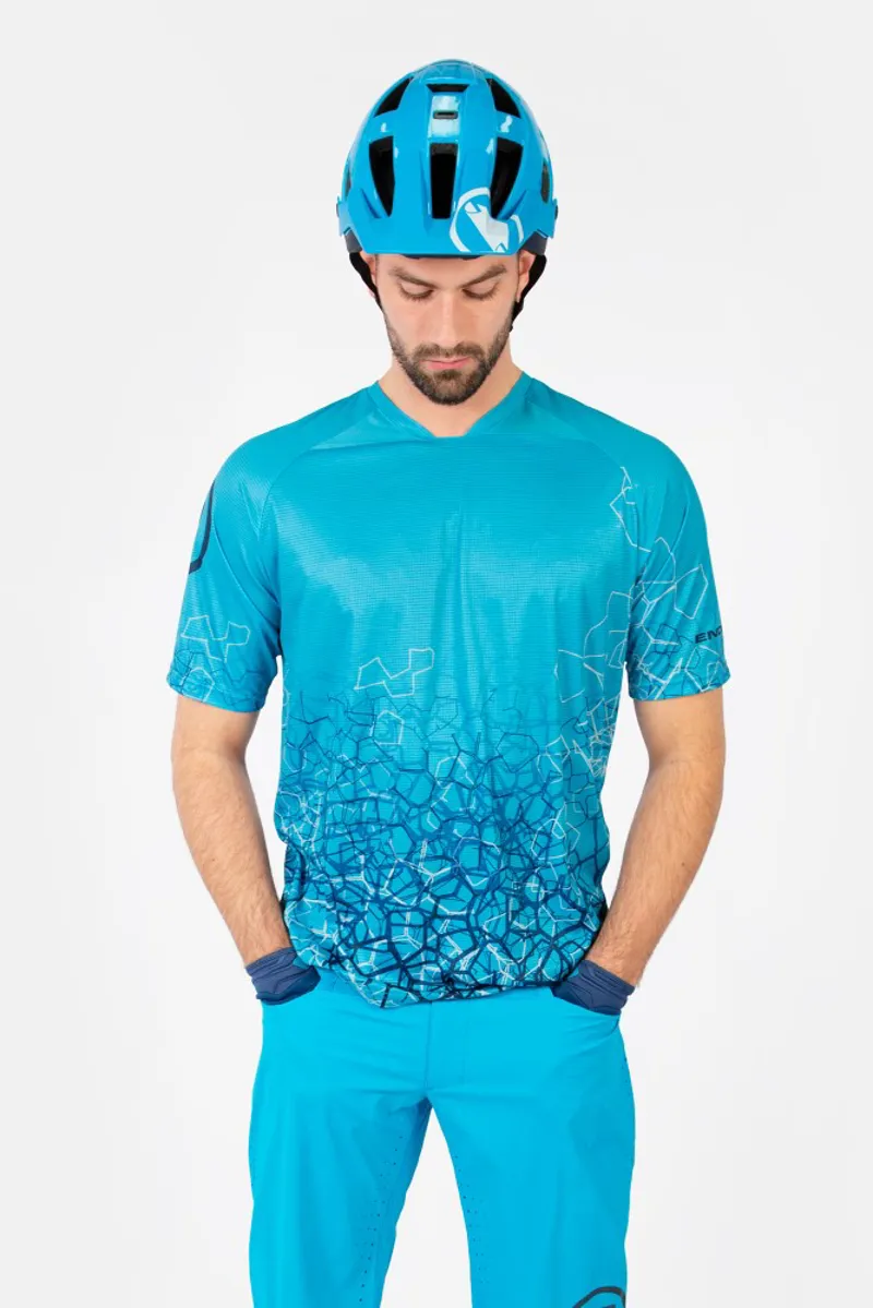 Endura SingleTrack Print SS Tech Tee LTD Olive Green-3