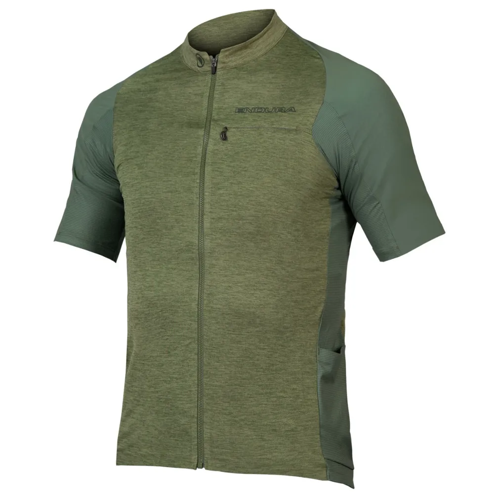Image of Endura GV500 Reiver SS Road Jersey Olive Green