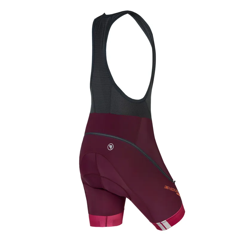 Endura FS260-Pro Drop Seat Womens Bibshorts DS II with Pad Berry -1