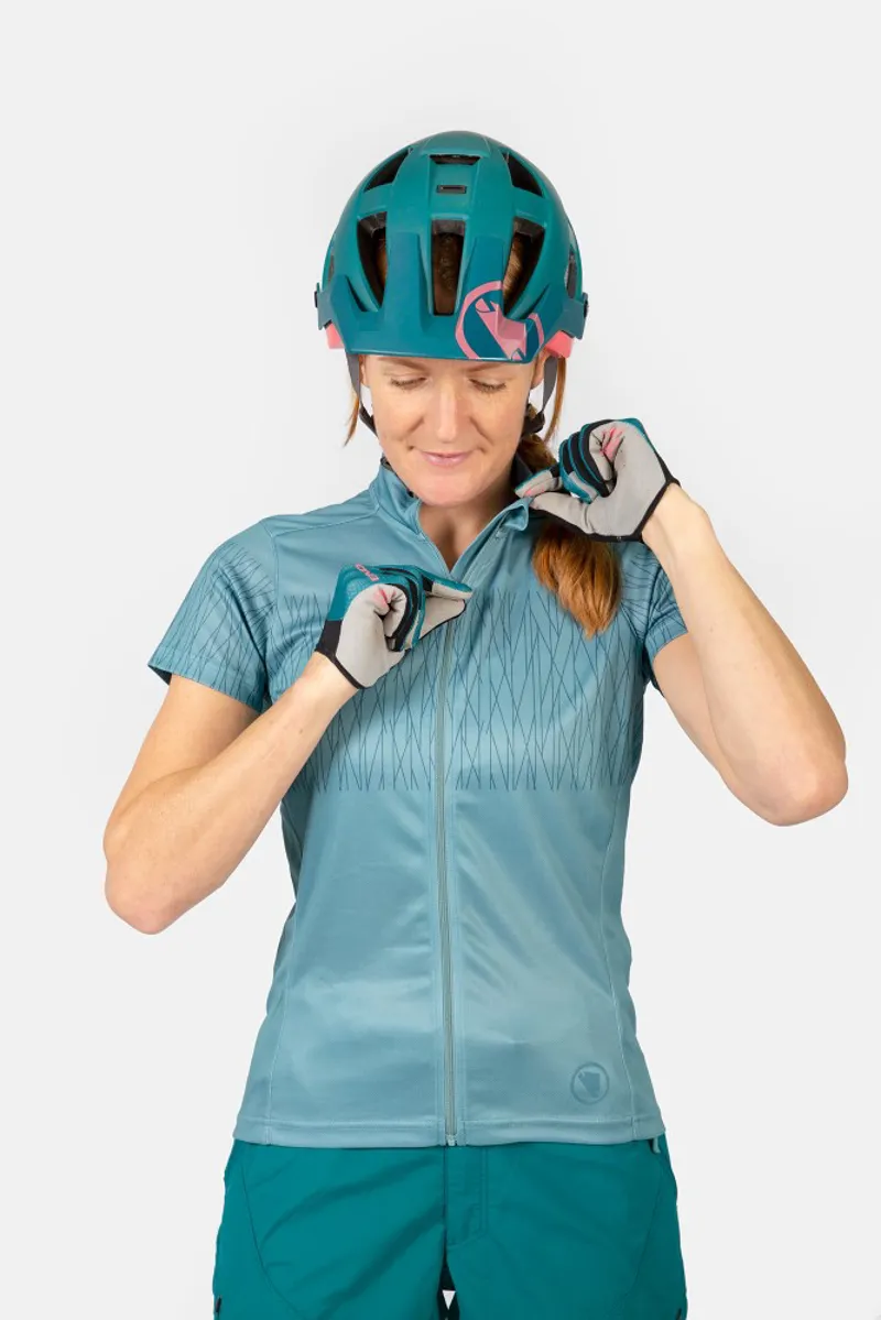 Endura Hummvee Ray Womens SS MTB Jersey II Saffron-2