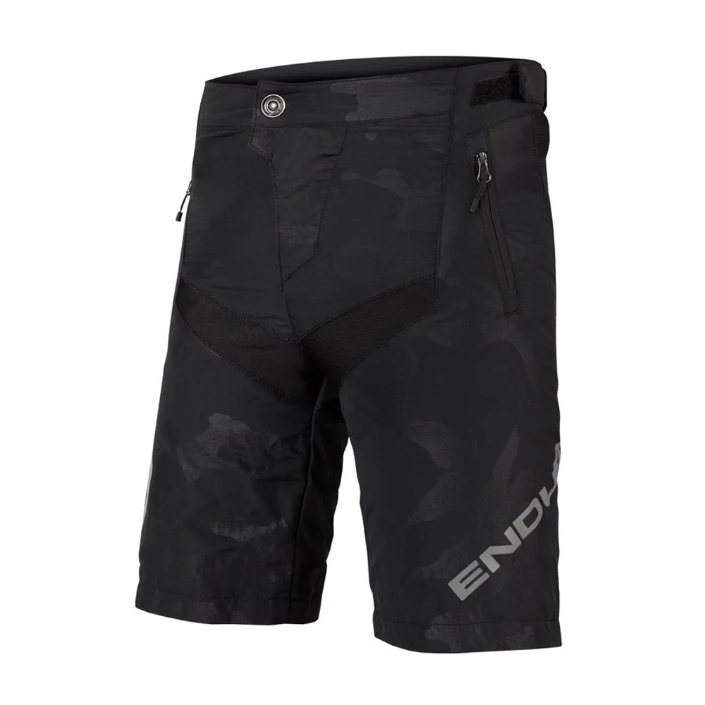Endura Endura MT500JR Kids Baggy Shorts with Liner Black Camo