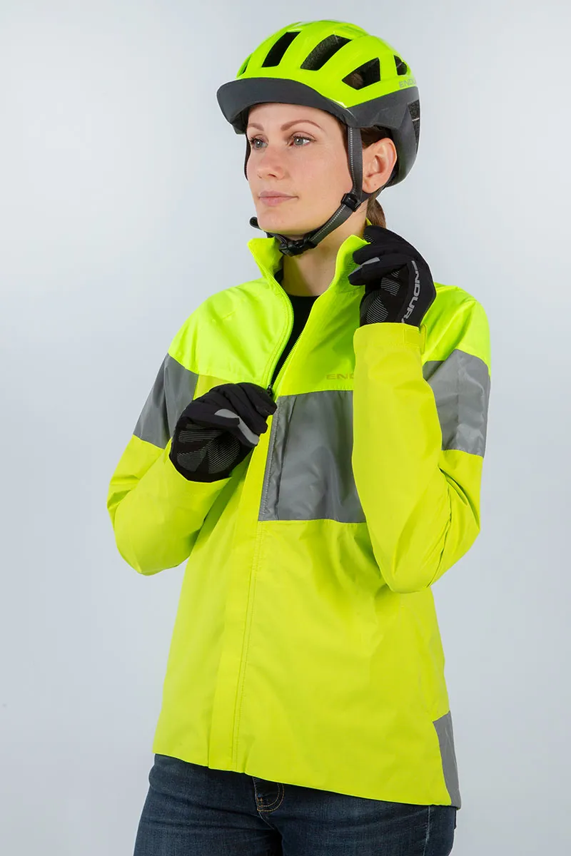 Endura Urban Luminite Womens Jacket II Hi Viz Yellow -3