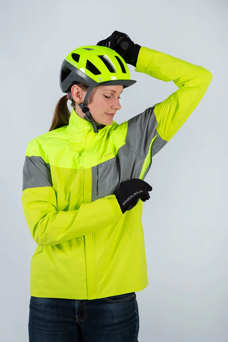 Endura Urban Luminite Womens Jacket II Hi Viz Yellow -5