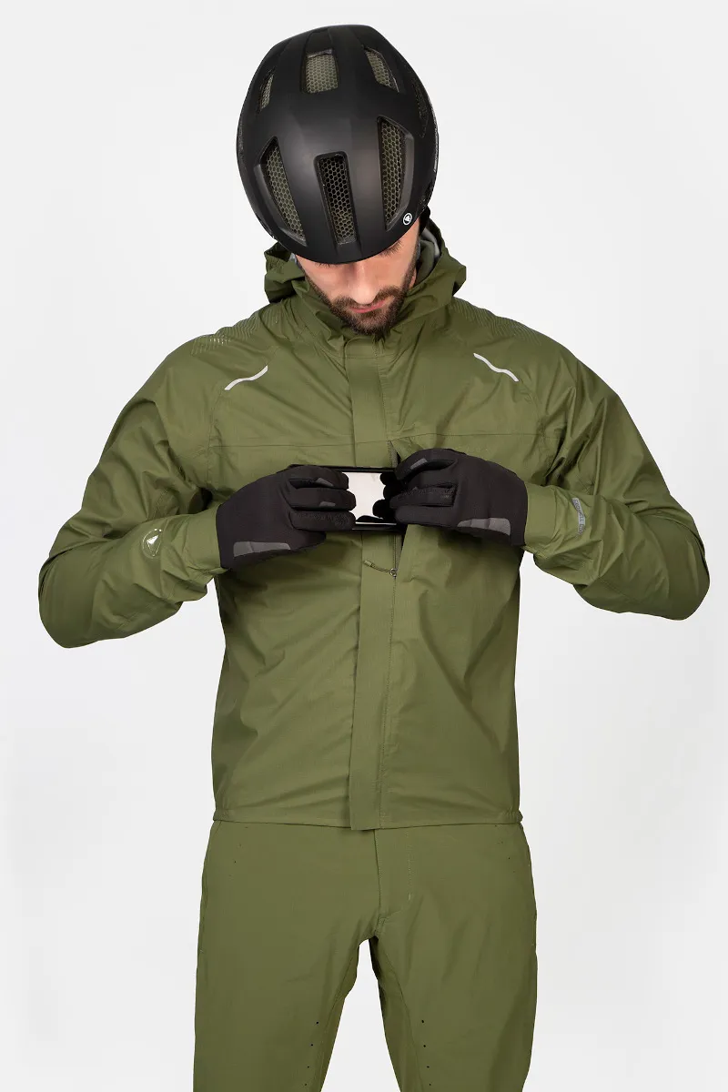 Endura GV500 ExoShell40DR WaterProof Road Jacket Olive Green-4