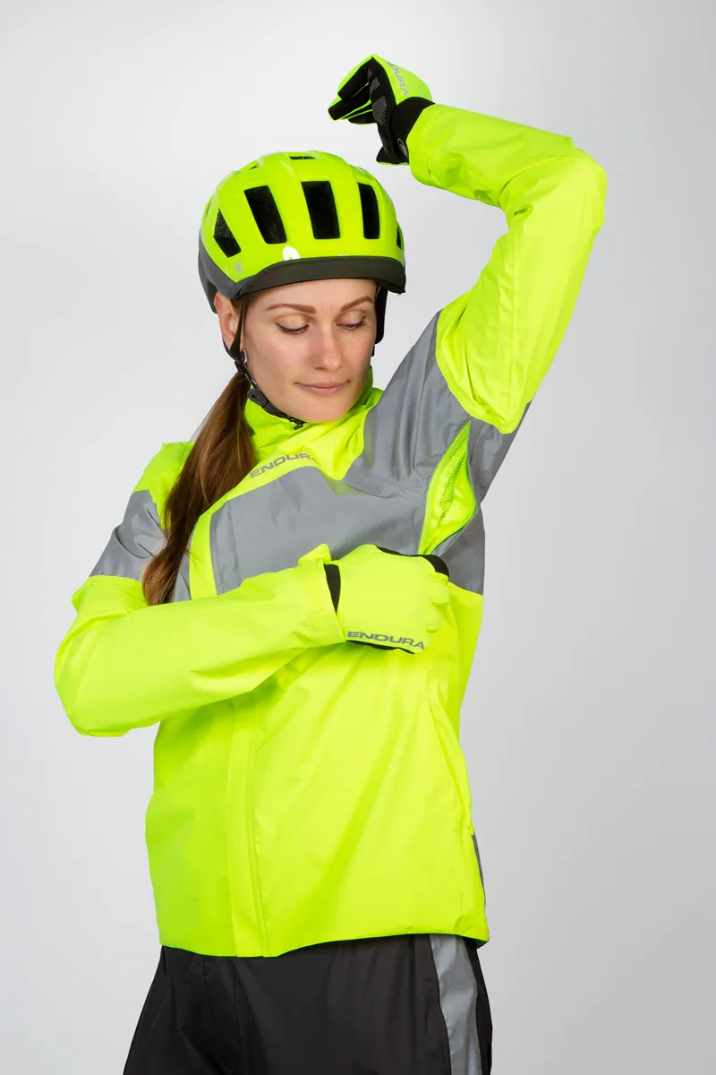Endura Urban Luminite EN1150 Womens Waterproof Jacket Hi-Viz Yellow-2