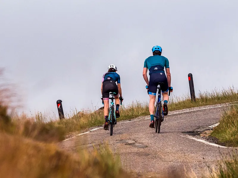 Endura Coolmax Stripe Socks Twin Pack Electric Blue/Navy Blue-1