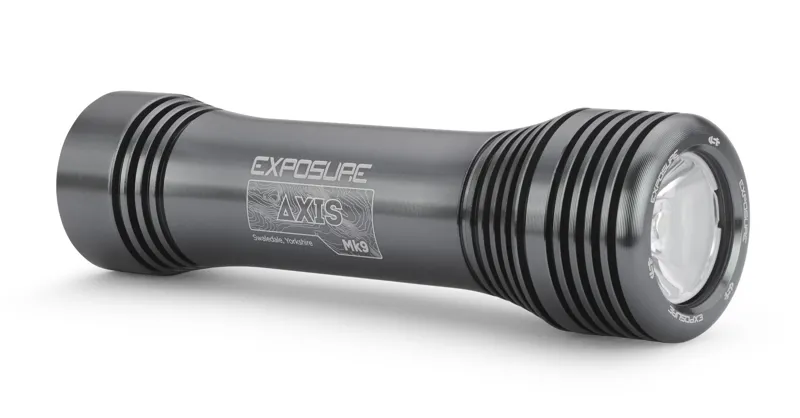 Exposure Axis MK9 Front Light with Helmet/HB Mount Gunmetal Black