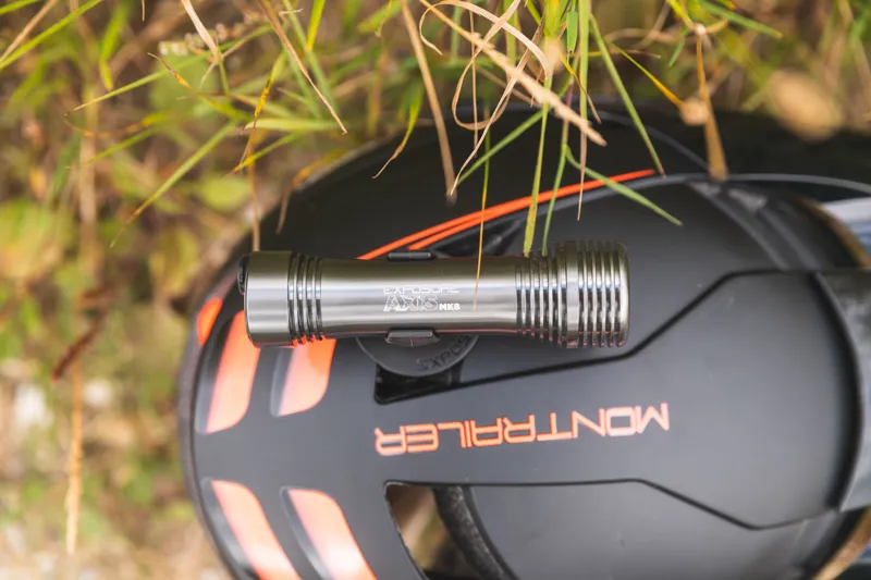 Exposure Axis MK9 Front Light with Helmet/HB Mount Gunmetal Black-5