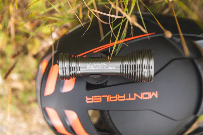 Exposure Diablo MK13 Front Light with Helmet/HB Mount Gunmetal Black-11