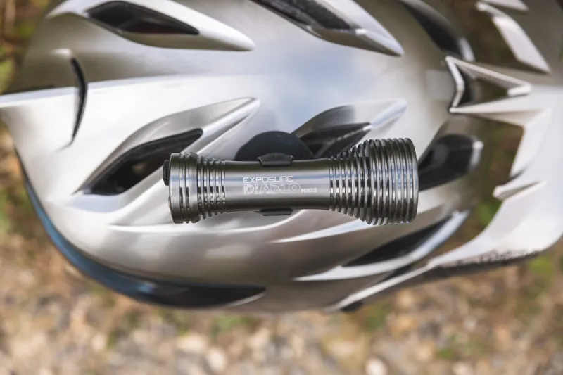 Exposure Diablo MK13 Front Light with Helmet/HB Mount Gunmetal Black-3