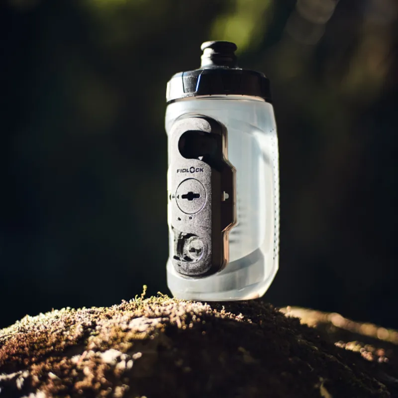 Fidlock Twist Bottle and Bike Base 450ml Transparent Black-2