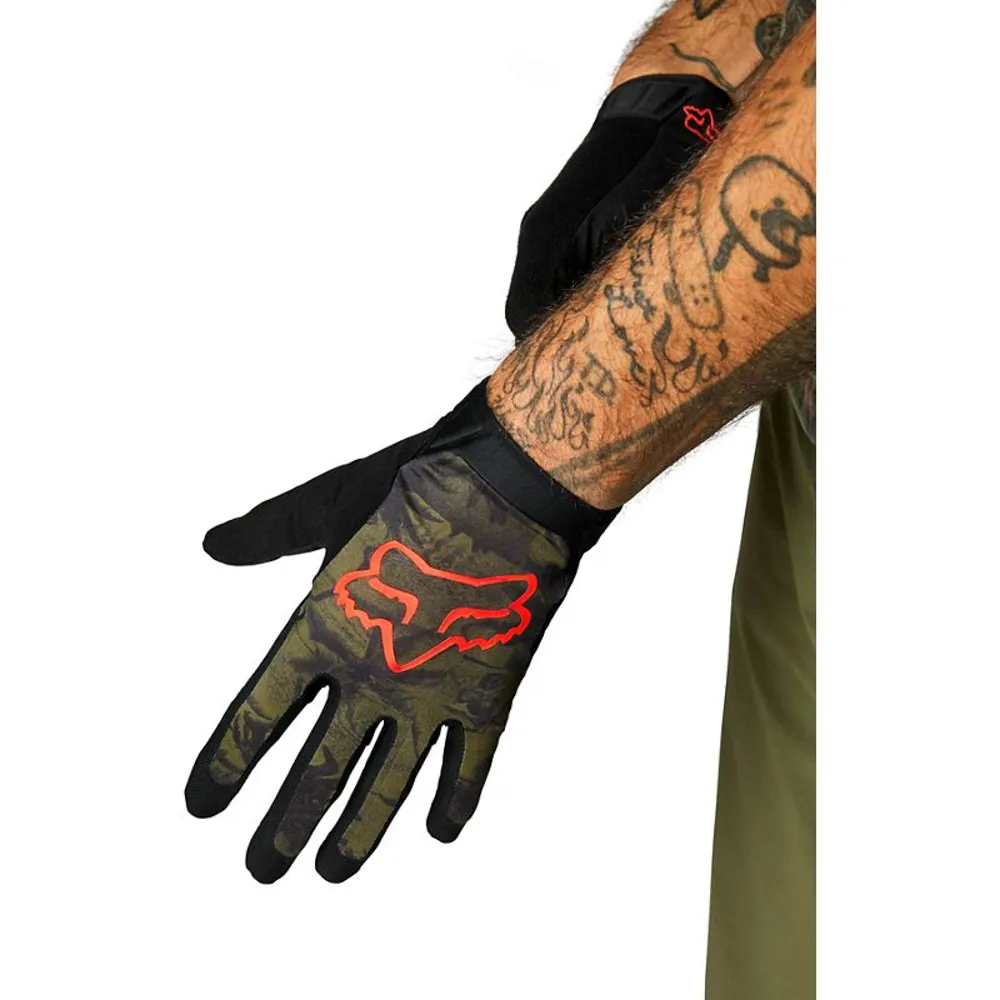 Image of Fox Flexair Ascent Gloves Olive Green