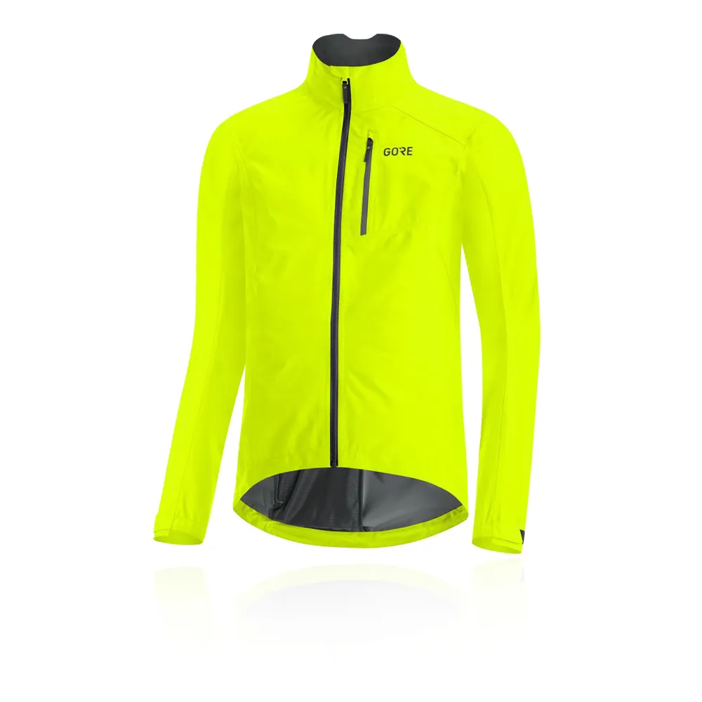 Image of Gore C3 Gore-Tex Paclite Mens Cycling Jacket Neon Yellow