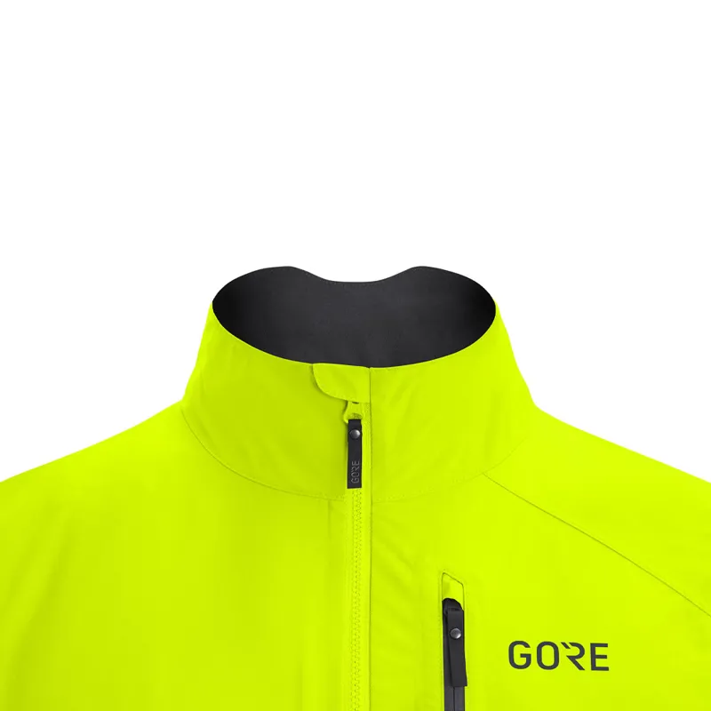 Gore C3 Gore-Tex Paclite Mens Cycling Jacket Neon Yellow-2