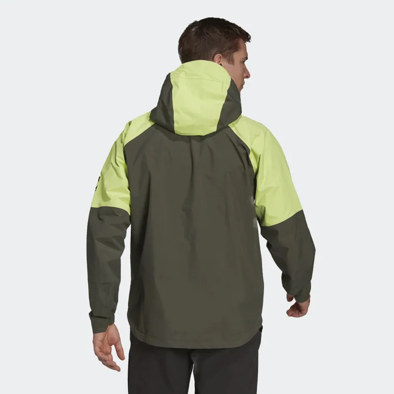 Five Ten Waterproof Rain Jacket Legend Earth/Pulse Lime-3