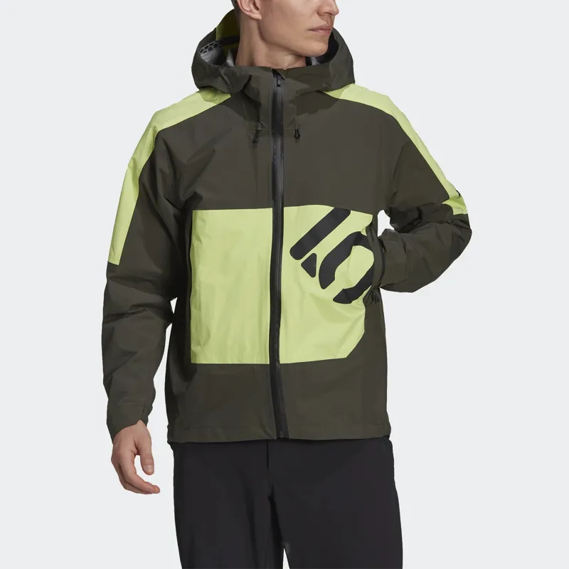 Five Ten Waterproof Rain Jacket Legend Earth/Pulse Lime-1