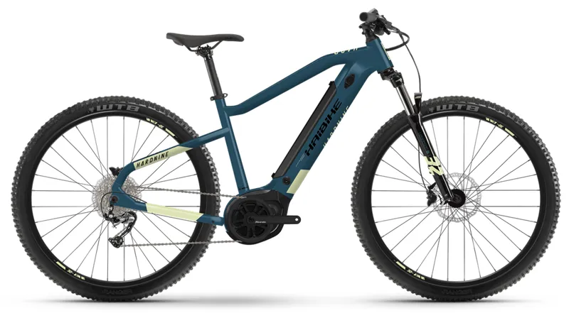 Haibike Hardnine 5 29er 500wh Electric Mountain Bike Blue/Canary 2022