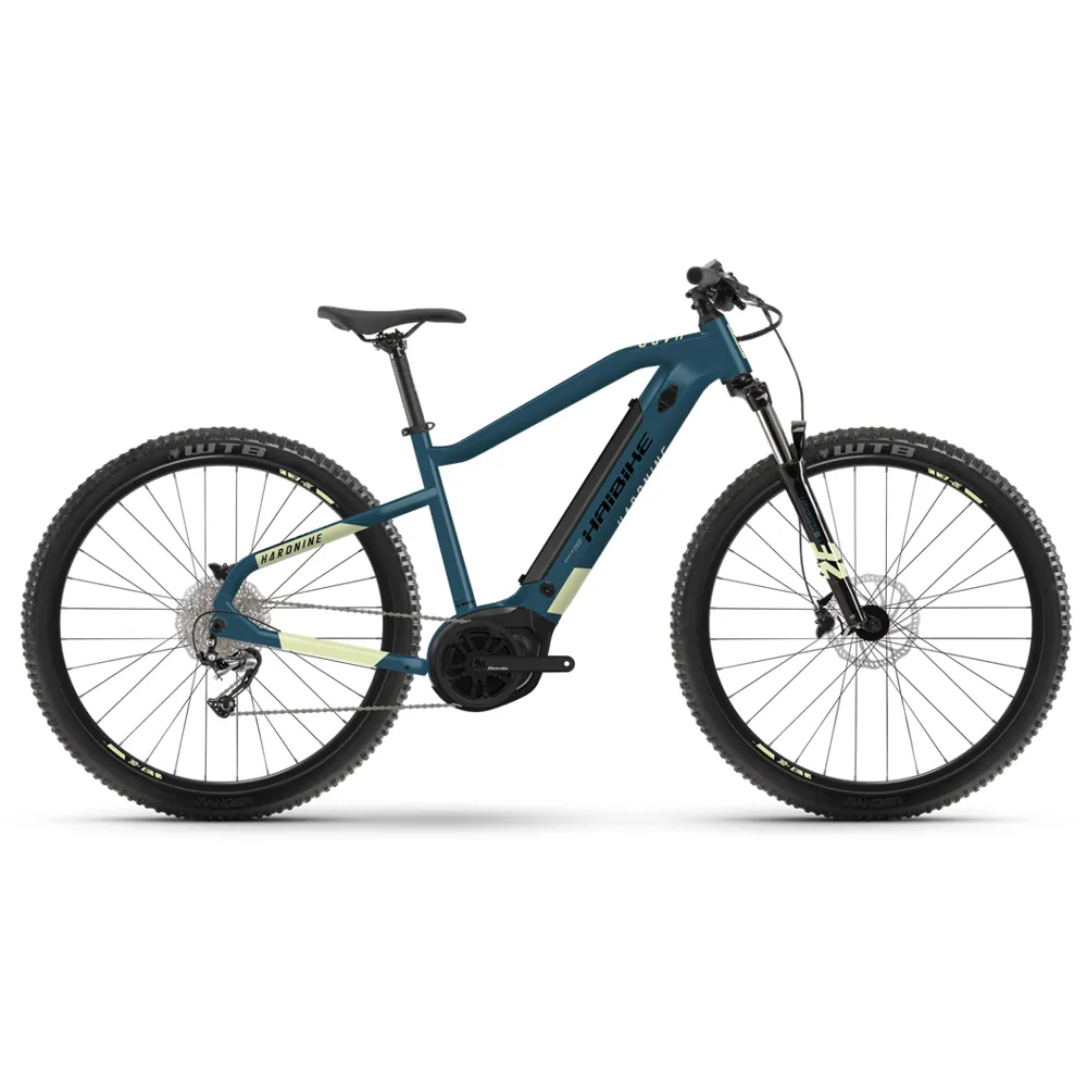 Haibike Hardnine 5 29er 500wh Electric Mountain Bike Blue/Canary 2022