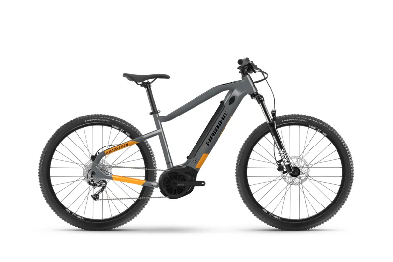 Image of Haibike Hardseven 4 400wh Electric Mountain Bike 2022 Cool Grey