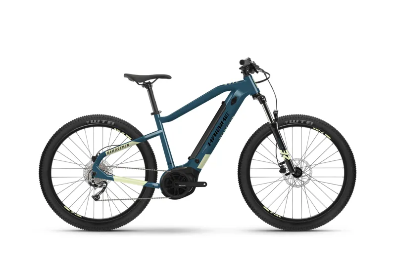 Image of HaiBike Hardseven 5 500wh Electric Mountain Bike 2022 Blue Canary