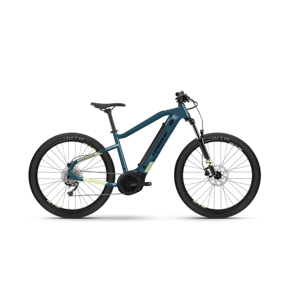 HaiBike Hardseven 5 500wh Electric Mountain Bike 2022 Blue Canary