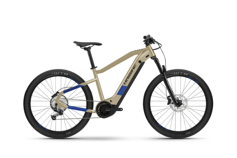 Image of Haibike Hardseven 7 630wh Electric Mountain Bike 2022 Coffe/Blue