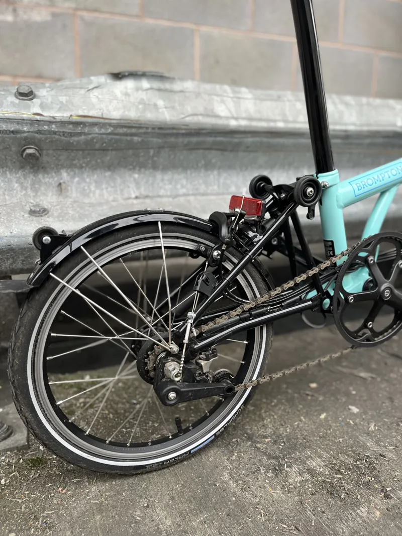 2nd Hand Brompton  M6LU Folding Electric Bike 2021 Turkish Green-4