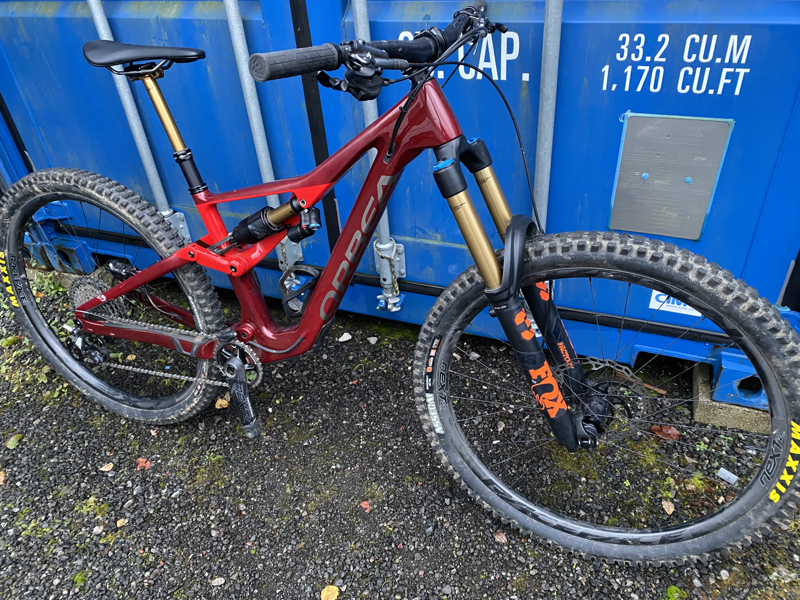 EX DEMO Orbea Rallon M-LTD Medium Mountain Bike 2022 Red-1