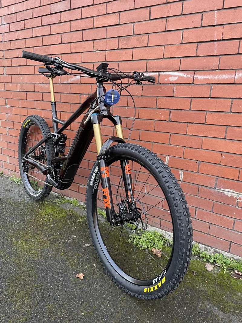 Ex Display Orbea Wild FS M-Team XL Electric Bike 2022 Red/Carbon-1