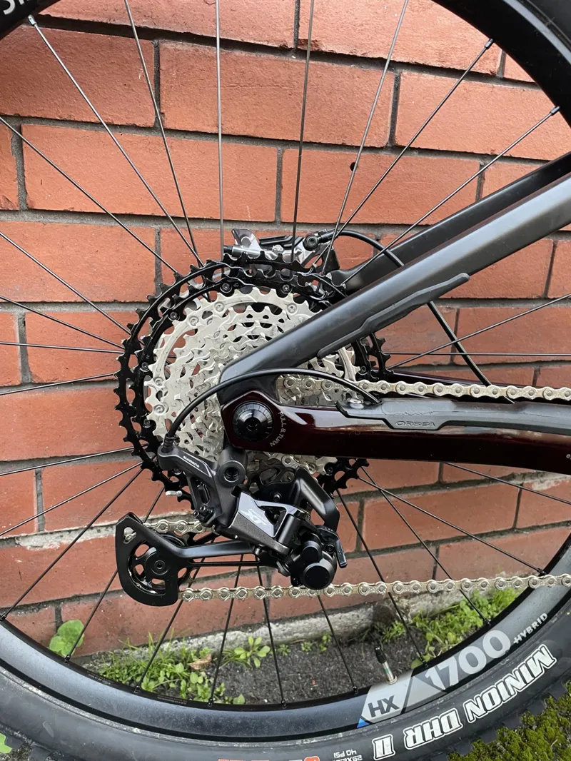 Ex Display Orbea Wild FS M-Team XL Electric Bike 2022 Red/Carbon-3