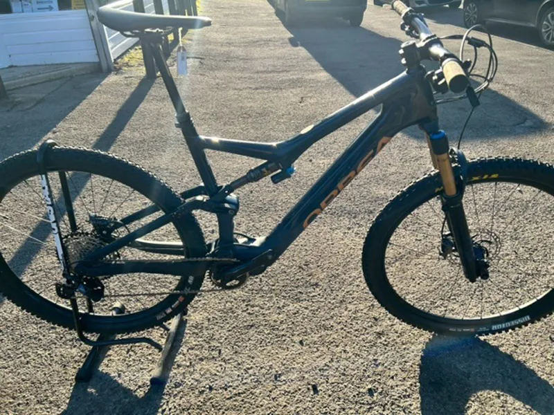 EX DEMO Orbea Rise M10 XL Electric Bike 2021 Coal Blue/Red Gold