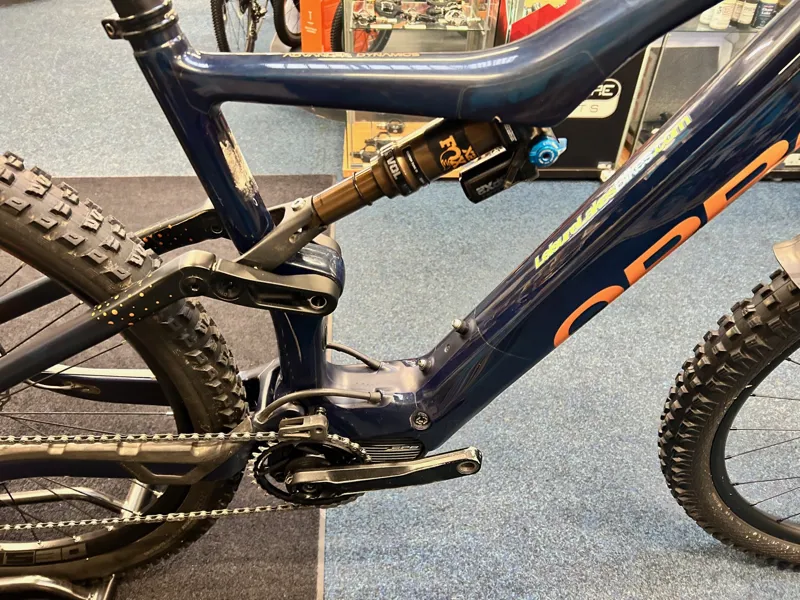 Ex Demo Orbea Rise M10 Large Electric Bike 2021 Coral Blue/Red Gold-7